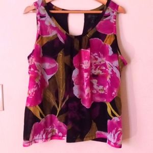 Worthington Women's Floral Lined Tank Top Size xl